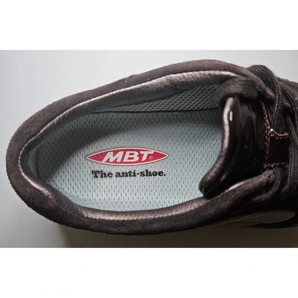 MBT Maliza Rocker Bottom Walking Sneakers Metallic Bronze Brown Suede Womens 8.5 - Picture 9 of 10